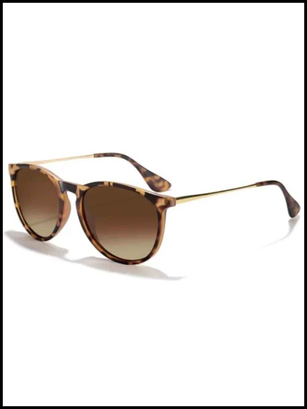 Polarized Vintage Retro Round Sunglasses Unisex UV400 TR90 Frame